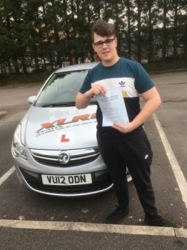 22.2.17 - Congratulations to Tom Burgess who passed his test 1st time in Merthyr with our Peter :-)...